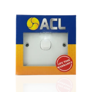 ACL 1 Gang 1 Way Switch - White
