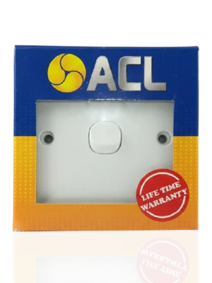 ACL 1 Gang 1 Way Switch - White