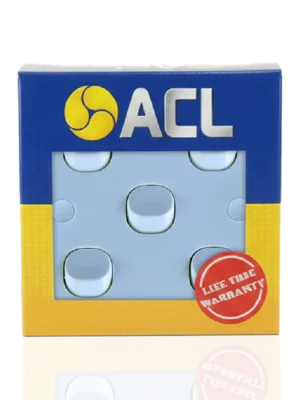 ACL 5 Gang 1 Way Switch - White